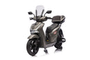 Scooter Elettrico per Bambini Licenza Ufficiale Honda SH125 12V con Ruote EVA e Sedile Pelle Grigio