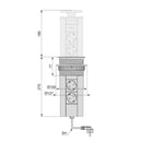 Multipresa con USB in Alluminio Emuca 