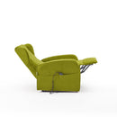 Poltrona Alzapersona Elettrica 2 Motori 73x101x86 cm Adele in Microfibra Dispositivo Medico 1 Verde Seconda Scelta