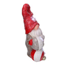 Gnomo resina con sfere e led rosso cm 23,5x17xh42
