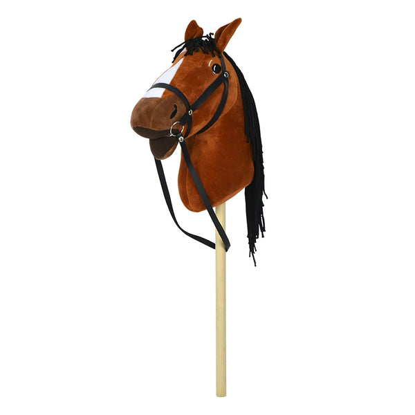 prezzo Cavallo con Bastone Pro in Legno Marrone o Beige 29x15x80 cm