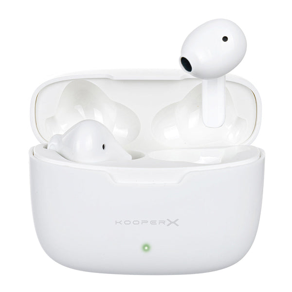 Cuffie Auricolari Wireless con Custodia per Ricarica Kooper Bianco online