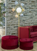 Lampada da Terra Universo 80x50x195 cm in Ferro e Vetro