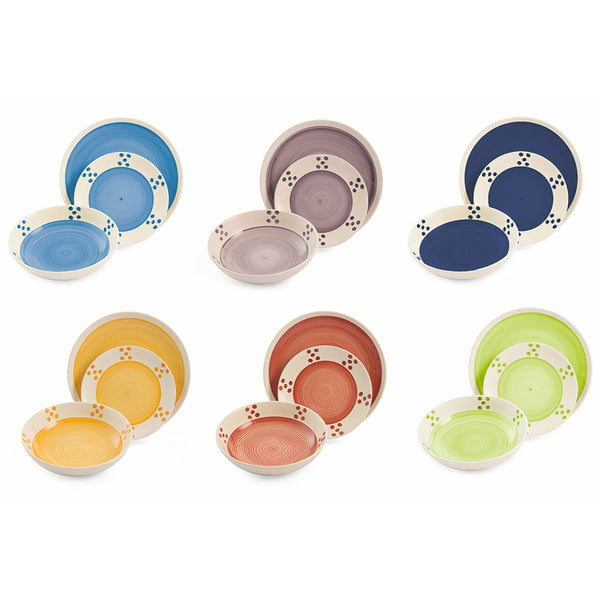 prezzo Servizio Piatti 18 Pezzi in Gres Villa d'Este Salento