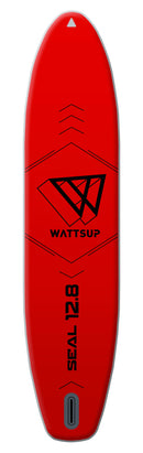 SUP Tavola Gonfiabile 388x91x15 cm con Pagaia Zaino e Accessori Wattsup Seal Rosso