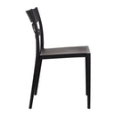 Set 6 Sedie 81x46x52 cm in Polipropilene Nero