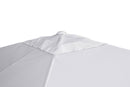 Ombrellone da Giardino 3x2m Tessuto Poliestere Bianco