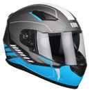 Casco Integrale per Scooter Visiera Lunga CGM Silverstone 317G Azzurro Opaco Varie Misure