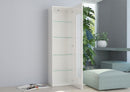 Vetrina 1 Anta 45x 34x162 cm Daiquiri Bianco Lucido  