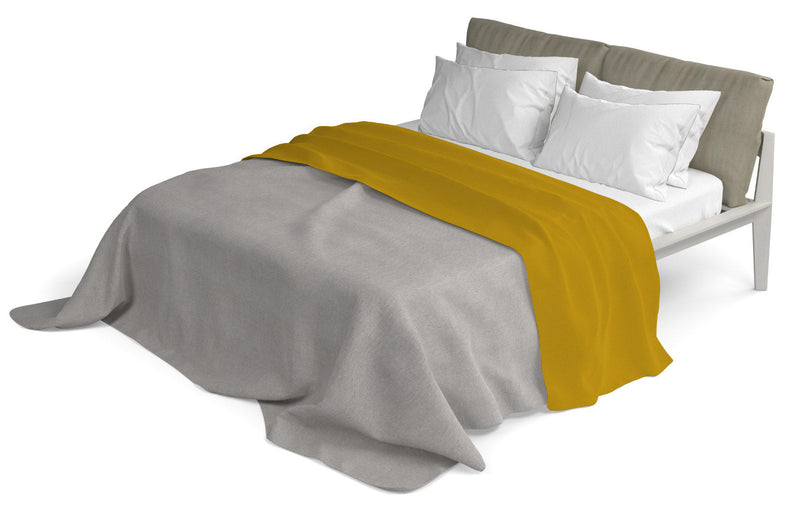 Lenzuolo Sopra in Tinta Unita Senape