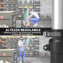 Cavalletto Bici per Manutenzione Massimo 40 kg con Altezza Regolabile e Girevole a 360° Nero   