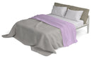 Set Lenzuola Sopra Sotto e Federe in Cotone Lilla Varie Misure