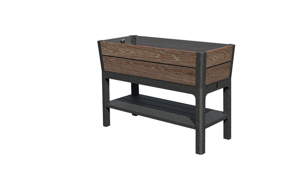 Orto Rialzato Rettangolare 113x48x79,5 cm Keter Deco Elevated Garden Bed Marrone Effetto Legno Noce online