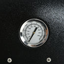 Forno per Pizza Pieghevole e Portatile con Pala e Pietra 81x40x72 cm in Acciaio e Legno Nero