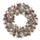 Coroncina innevata con bacche e pigne naturale cm Ø30