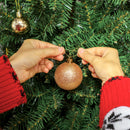 Albero di Natale Slim 210 cm 1273 Rami con 350 Luci LED Bianche e Colorate 9 Modalità di Illuminazione Verde      