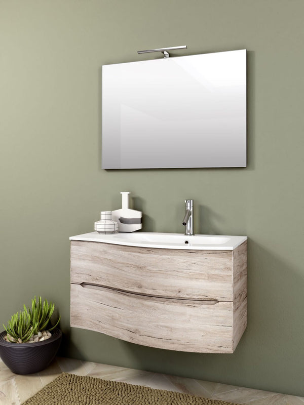 acquista Mobile Bagno Sospeso 91,5cm TFT Swing Rovere a Nodi 2D