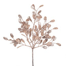 Set 6 Rami Vischio con Glitter H43 cm Champagne