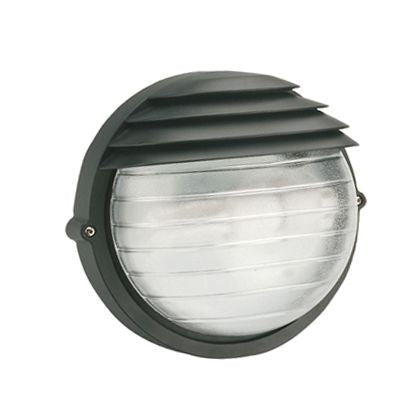 online Lampada Applique Tonda Grande Colore Nero per Esterno Linea Palpebra Sovil