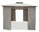 Gazebo da Giardino in Metallo 3x3m Soriani Sahara Tortora