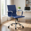 Sedia Poltrona Direzionale da Ufficio in Similpelle Tosini Dallas Blu