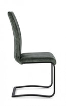 Set 4 Sedie 42x56x102h cm Kenneth Velluto Verde Scuro 