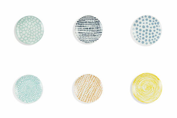 Set 6 Piatti Frutta in Porcellana Ø19 cm Villa d'Este Home Tivoli Marea sconto