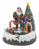 Villaggio Natalizio in Plastica con Luci e Suoni 20x17,5x22 cm Soriani Babbo Natale