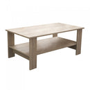 Tavolino Salotto Match 100x55x41 h cm in Truciolare bilaminato Rovere Chiaro