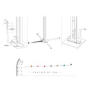 Doccia da Esterno Giardino Miscelatore e Lavapiedi Arkema Spring Fascia Inox Blu