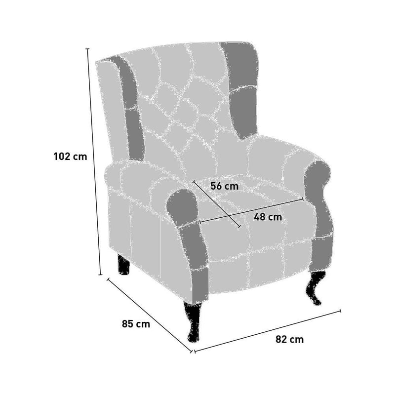 Poltrona Relax Reclinabile in Tessuto Elegant
