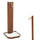 Fontana da Giardino Design a Colonna Ovale Rubinetto in Ottone e Base con Ciottoli Corten