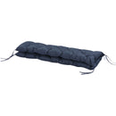 Cuscino per Dondolo da Giardino in Stile Capitonné 150x98x8 cm in Cotone e Poliestere Blu Scuro      
