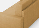 Divano 2 Posti 168x85x85 cm Sakar in Tessuto Ocra