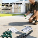Mini Serra 68x50x70 cm con Aiuola per Coltivazione e Porta Avvolgibile in Acciaio e PP Verde Scuro      