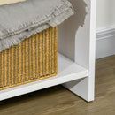 Consolle Fissa 2 Cassetti 101,6x28x76,2 cm in Truciolato Bianco