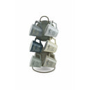 Set 6 tazzine Caffè con Piattino Ø6x6 cm in Gres VdE Tivoli 1996 con Stand