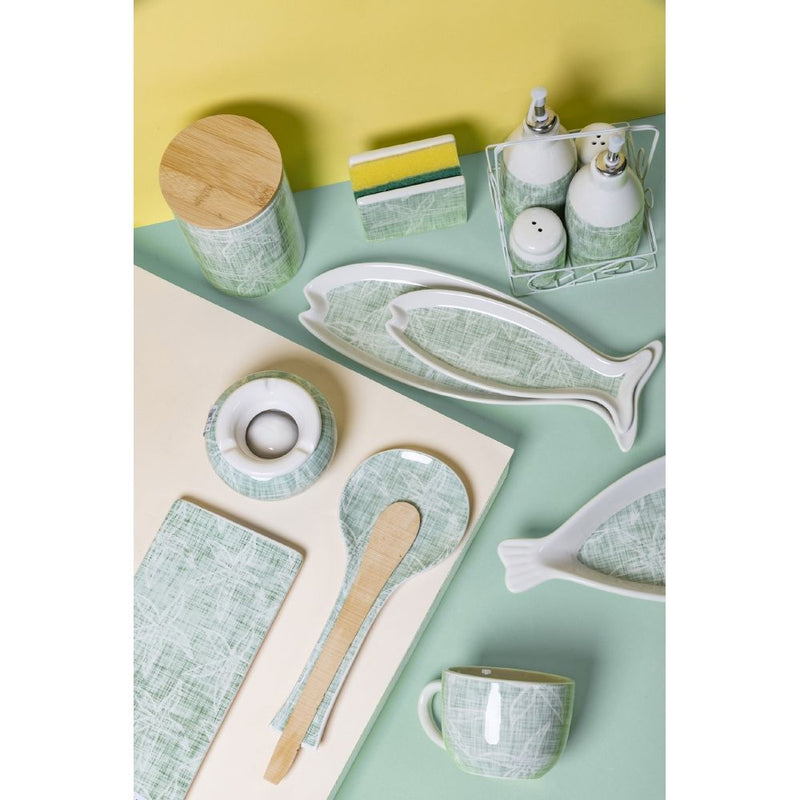 Menage Set Olio Aceto Sale e Pepe in Hard Dolomite VdE Tivoli 1996 Cozumel 