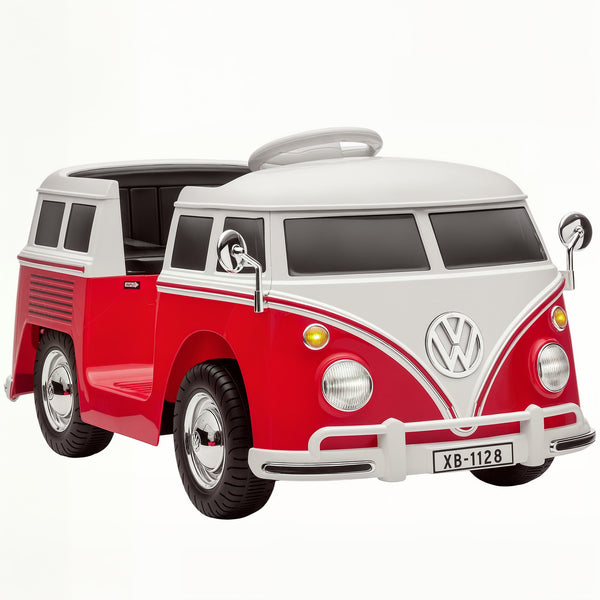Macchina Elettrica per Bambini 89x49x41,5 cm Licenza Volkswagen T1 con Lettore MP3 in Metallo e PP Rosso online