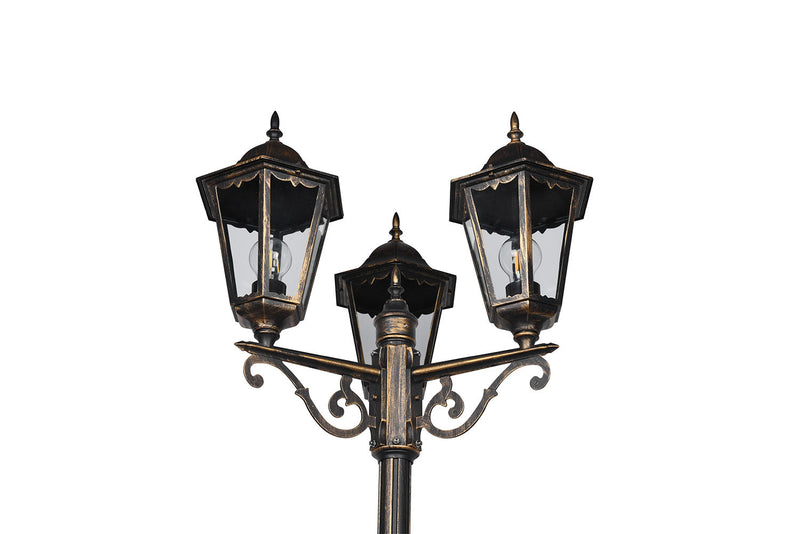 Lampione da Esterno Attacco E27 in Alluminio Ruggine