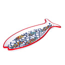 Set 2 Vassoi con Decoro Pesci in Hard Dolomite VdE Tivoli 1996 Los Cabos