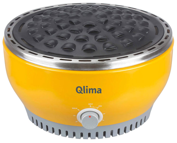 prezzo Barbecue a Carbone Carbonella Portatile da Tavolo Qlima Njoy Giallo