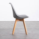 Set 4 Sedie 83x49x43 cm in Similpelle da Interno Grigio