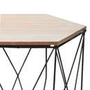 Set Tavolini Hexagon Rovere Nero