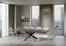 Tavolo Allungabile 200-304x90x77 cm Volantis Premium Tortora Telaio Antracite 
