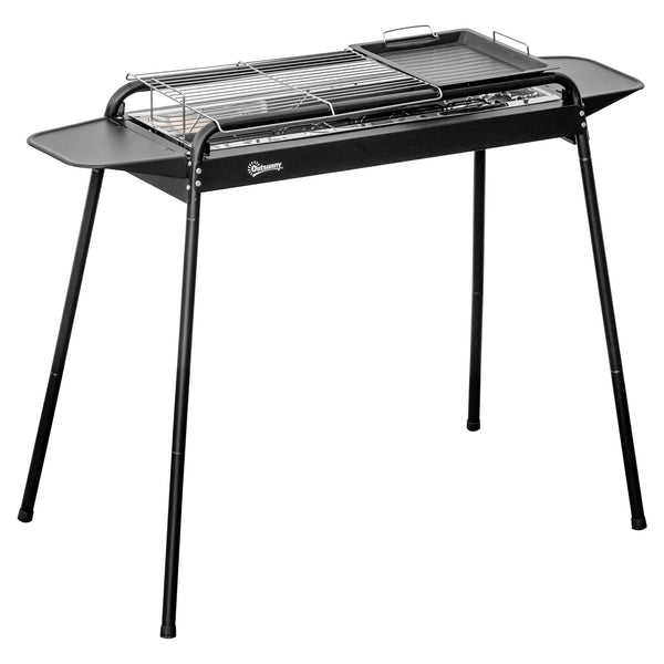 sconto Barbecue a Carbone Carbonella 113x59x83,5 cm in Acciaio Nero