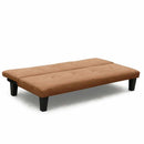 Divano Letto 175x80x70 cm in Microfibra Marrone