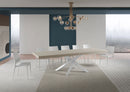 Tavolo Allungabile 200-304x90x77 cm Volantis Premium Cashmere Telaio Bianco 