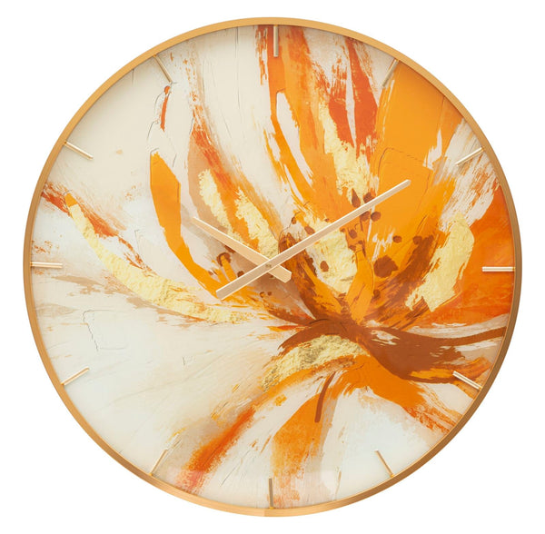 prezzo Orologio da Parete Toply 5x60x5 cm in Vetro MDF e Metallo Multicolor