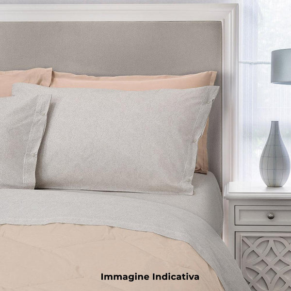 Set Lenzuola Cotone Sopra Sotto con Angoli e Federe Cober Burbon Grigio Varie Misure sconto